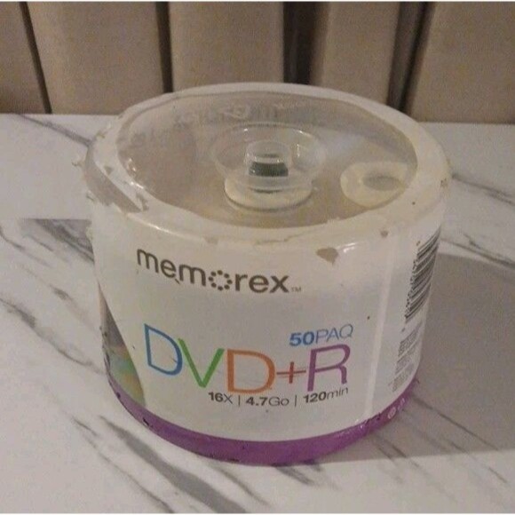Memorex 50 Pack DVD+R 16X, 4.7GB, 120 Min. Recordable New - Picture 1 of 6